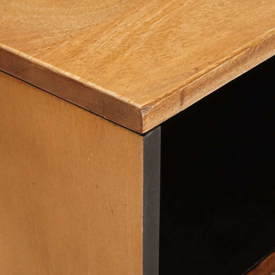 Wooden Solid Mango Wood Bedside Table 50x33x60cm