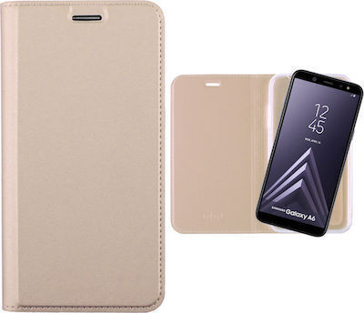Idol 1991 Prime Magnet Buchen Sie Synthetisches Leder Gold (Galaxy A6 2018)