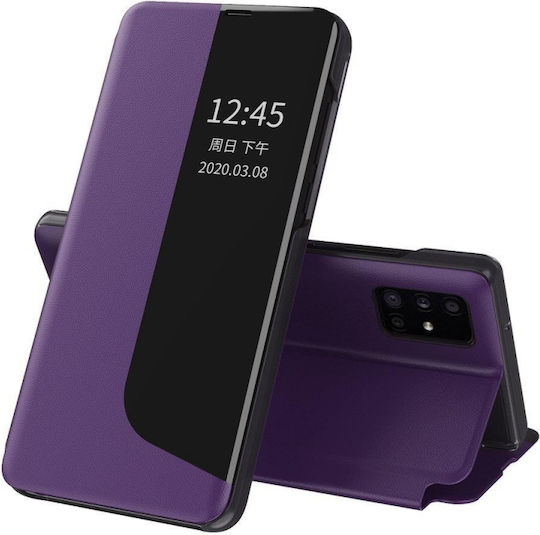 Hurtel Eco Leather View Книга Изкуствена кожа Лилав (Huawei P40 Lite)