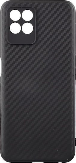 Volte-Tel Carbon Camera Protective Back Cover Σιλικόνης Μαύρο (Realme 8i)