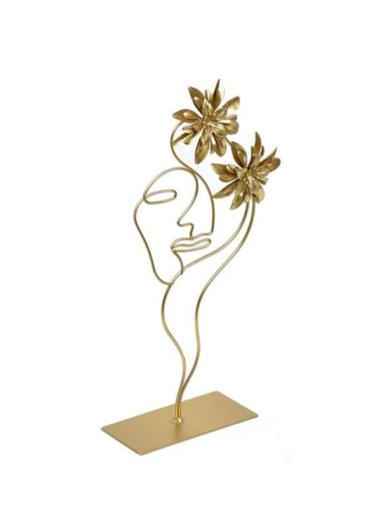 Decorative Bust made of Metal 16x37cm 1pcs