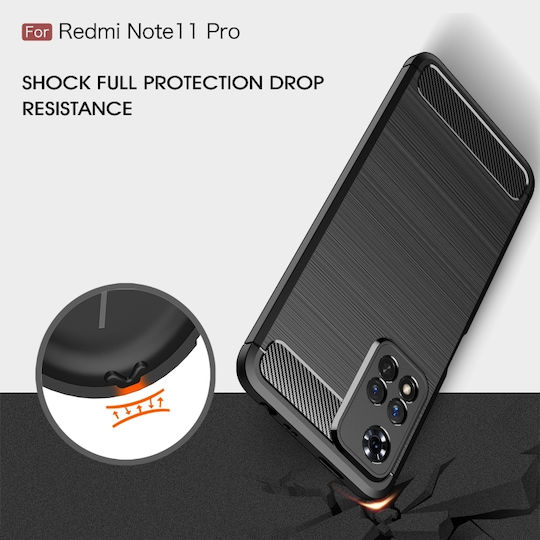 Back Cover Σιλικόνης Μαύρο (Redmi Note 11 Pro Plus)