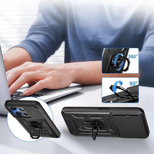 Tech-Protect Camshield Pro Задна корица Силикон / Пластмаса Черен (Xiaomi Redmi 15C)