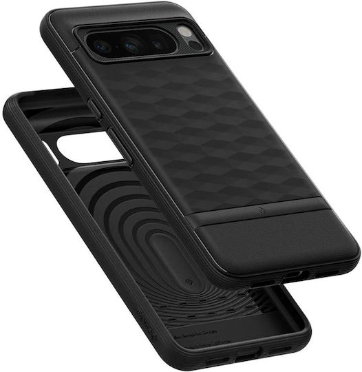 Caseology Caseology Parallax Здрава силиконова калъфка за Google Pixel 8 Pro Матово черен Acs06335