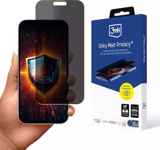 3MK Privatsphäre Matt Displayschutzfolie (iPhone 17 / 17 Pro / 16 Pro)