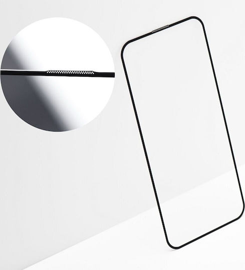 Premium Full Face Tempered Glass Μαύρο (iPhone 12 / 12 Pro)