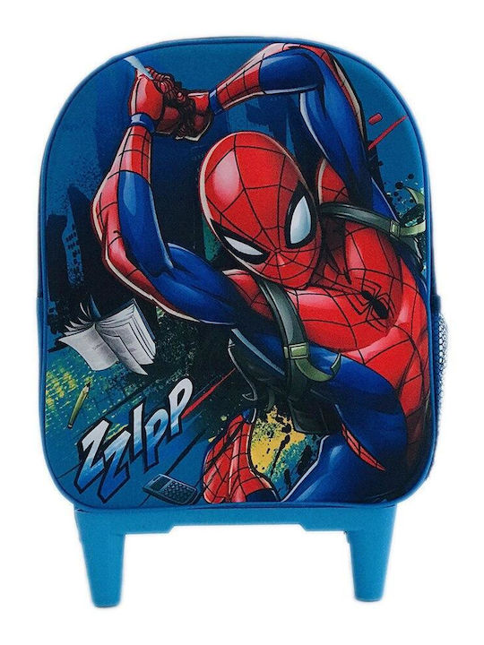 Spiderman School Bag Trolley Elementary, Elementary Blue