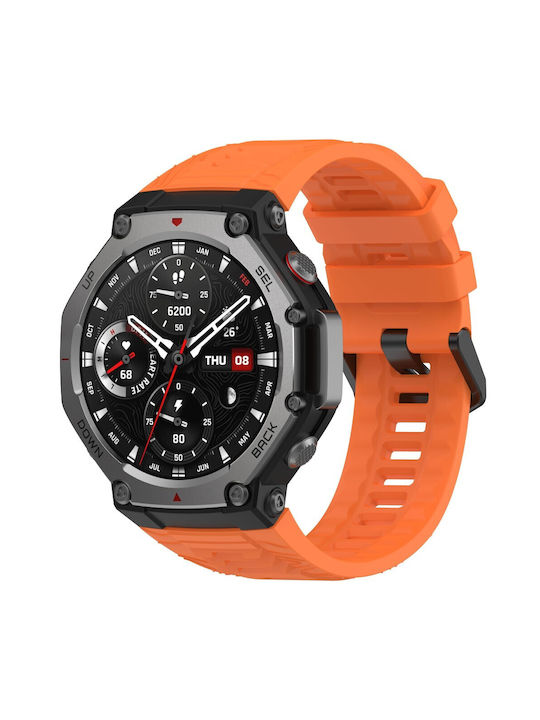Breatheable Λουράκι Σιλικόνης Xiaomi Amazfit T-rex 3 Orange Oem Breatheable Λουράκι Σιλικόνης Xiaomi Amazfit T-rex 3 Orange Oem