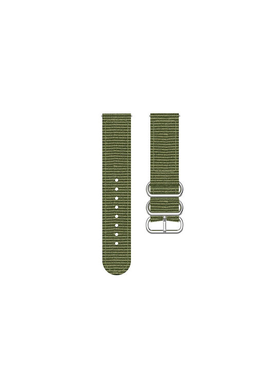 Nylon Canvas Woven Λουράκι Με Stainless Steel Rings Huawei Watch Gt2/gt2/pro Gt 4 46mm (22mm) - Army Green