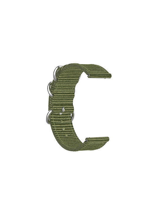 Nylon Canvas Woven Λουράκι Με Stainless Steel Rings Huawei Watch Gt2/gt2/pro Gt 4 46mm (22mm) - Army Green