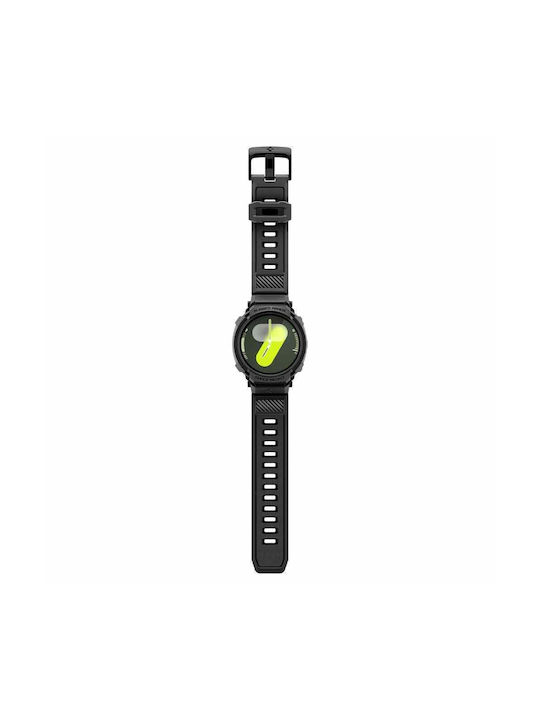 Spigen Rugged Armor Pro Silikonhülle in Schwarz Farbe für SAMSUNG GALAXY WATCH 8 40 MM
