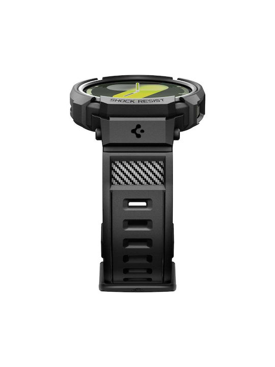 Spigen Rugged Armor Pro Silikonhülle in Schwarz Farbe für SAMSUNG GALAXY WATCH 8 40 MM