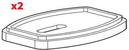 Nordrive Autodachträgerabstandshalter Gummispacer Ersatz H=6 7mm 30PL001