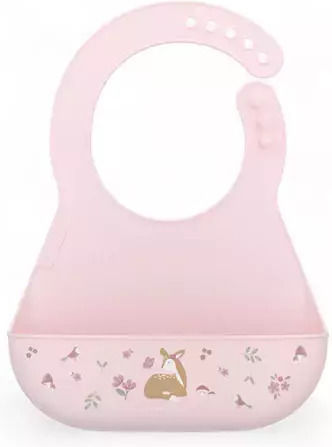 Little Dutch Mio Fairy Garden Waterproof Bib Silicone with Pocket Fairy Garden