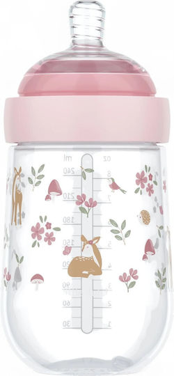 Little Dutch Plastic Baby Bottle Mio Fairy Garden Anti-Colic with Silicone Nipple for 0+, 0+ m, months Transparent 240ml