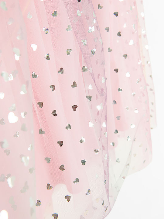 Children's Dress Short Sleeve Pink