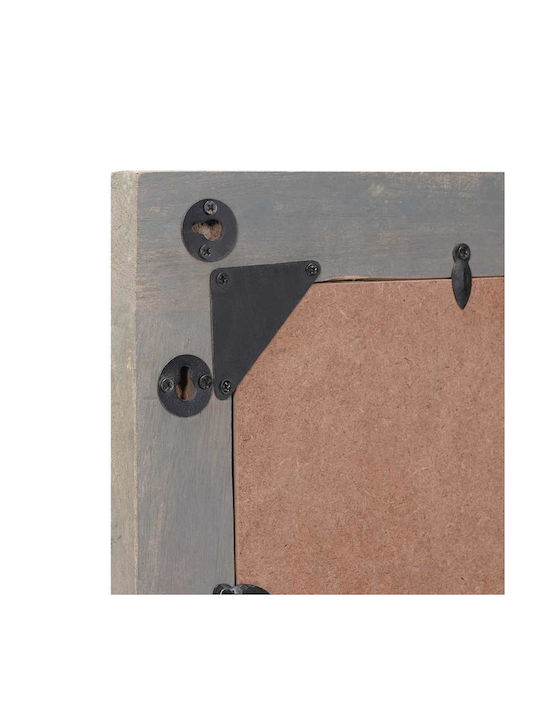 vidaXL Rechteckiger Badezimmerspiegel aus Massivholz 50x70cm Gray