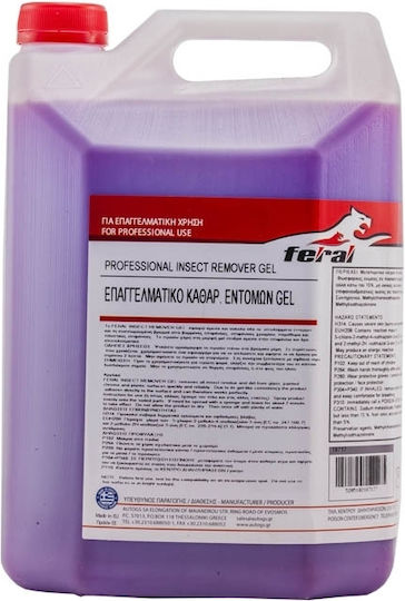 Feral Professional Insect Remover Gel Cleaner Liquid Car Windows 4lt