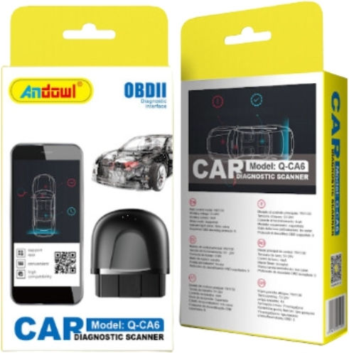 Andowl Qca6 Διαγνωστικό Αυτοκινήτου OBD 2 με Bluetooth