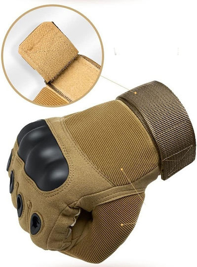 Tactical Military Survival Gloves XL Wrist Knuckle Protection – Khaki 35p-14456_k
