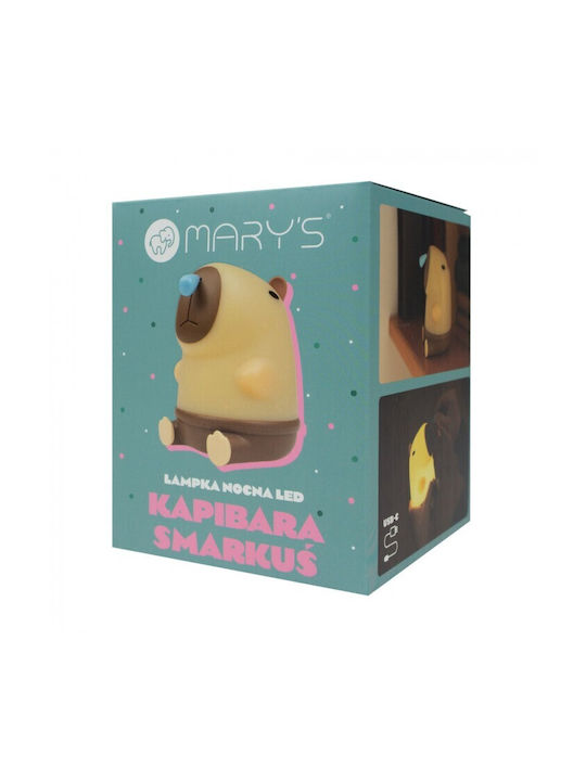 Mary's Kids Decorative Lamp with Color Changes Brown 12x9.8x9.6εκ.