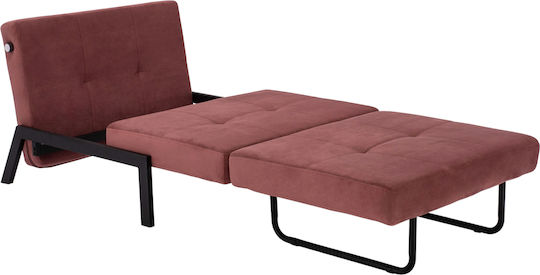 Constance Schlafsessel Samt Pink 95x92x66cm