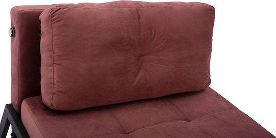 Constance Schlafsessel Samt Pink 95x92x66cm