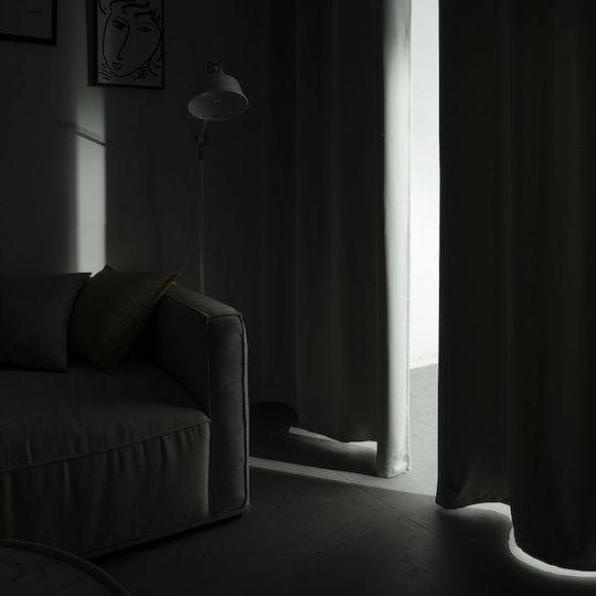Beauty Home Κουρτίνα Συσκότισης με Τρουκς Art 8400 Γκρι 140x270εκ.