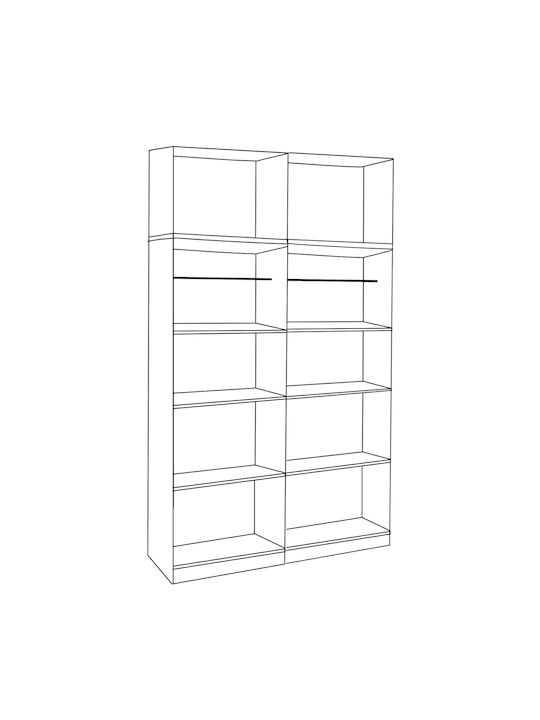 Vier Türen Kleiderschrank mit Aufsatz Sonama 160x42x241cm