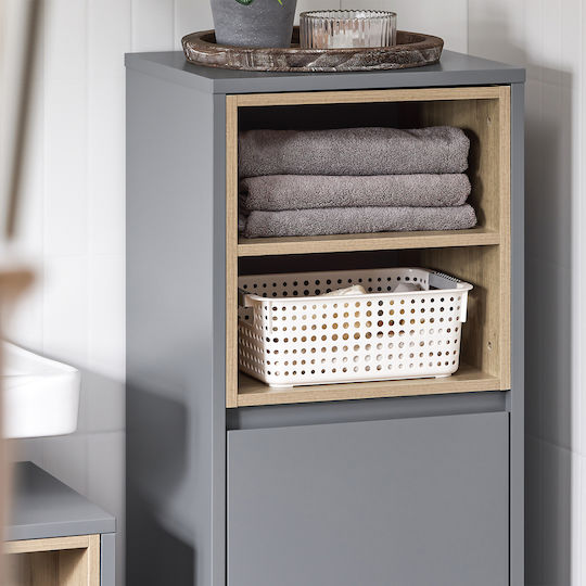 SoBuy Badezimmerschrank B35xT30xH105cm Gray
