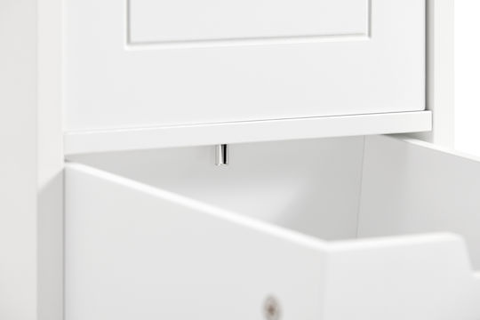 SoBuy Cabinet de baie L30xA30xÎ89cm Alb