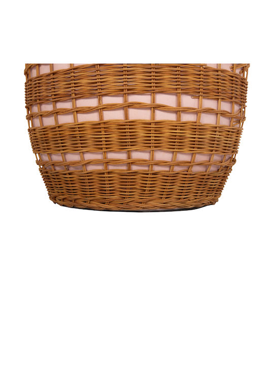 Round Side Table Fiber Pink Natural 44.5x44.5x45 cm