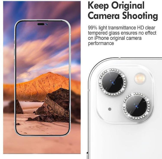 Camera Protection Tempered Glass Silver for the Samsung Galaxy A55 5G