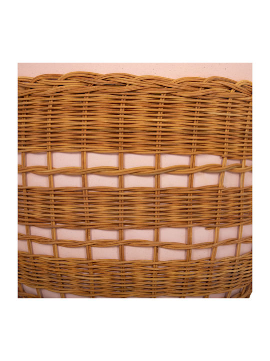 Round Side Table Fiber Pink Natural 44.5x44.5x45 cm