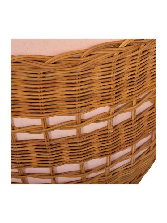Round Side Table Fiber Pink Natural 44.5x44.5x45 cm
