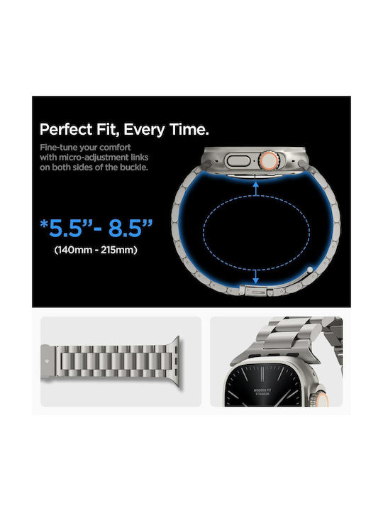 Spigen Modern Fit Strap Stainless Steel Beige (Apple Watch 49mm, 46mm, 45mm, 44mm - Spigen)