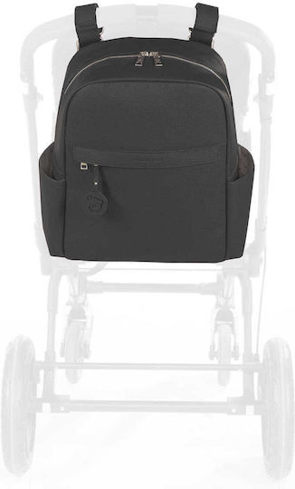 Pasito a Pasito Diaper Bag London Black 35x38x16cm.