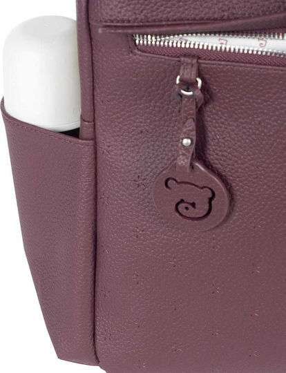 Pasito a Pasito Diaper Bag London Burgundy 35x38x16cm.