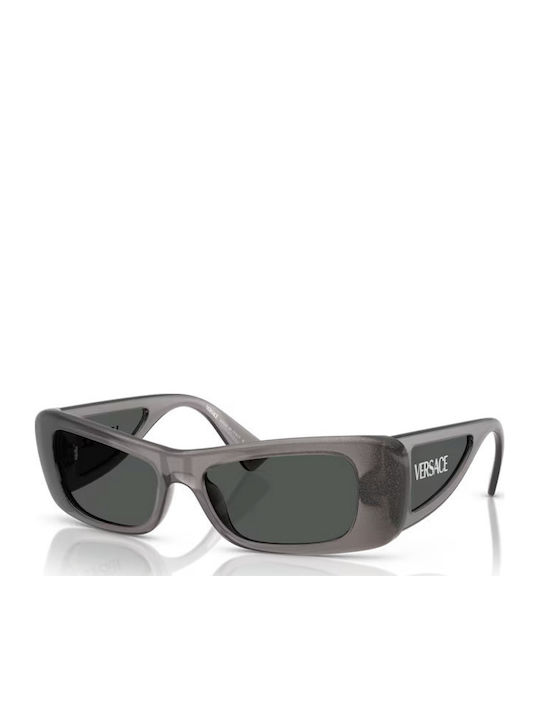 Unisex Sonnenbrille mit Gray Kunststoff Gestell und Gray Linse