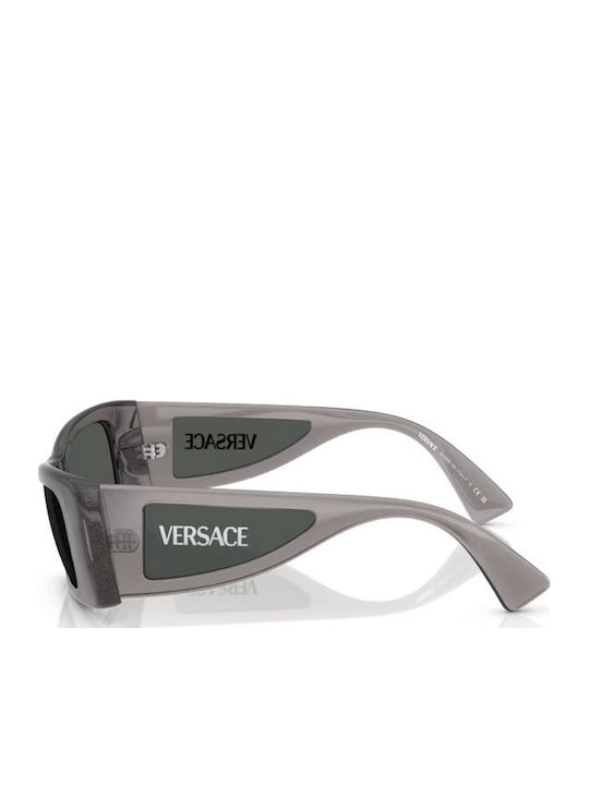 Unisex Sonnenbrille mit Gray Kunststoff Gestell und Gray Linse