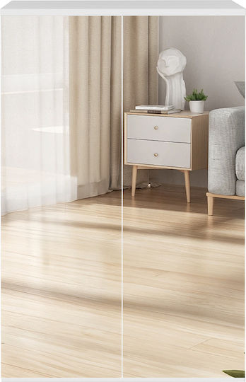 Ξύλινη Παπουτσοθήκη Μπεζ Μ60xΠ32xΥ95cm