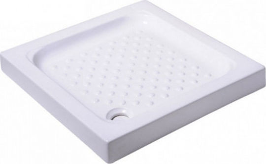 Karag Semicircular Porcelain Shower White Porcelain 6 90x90x10cm