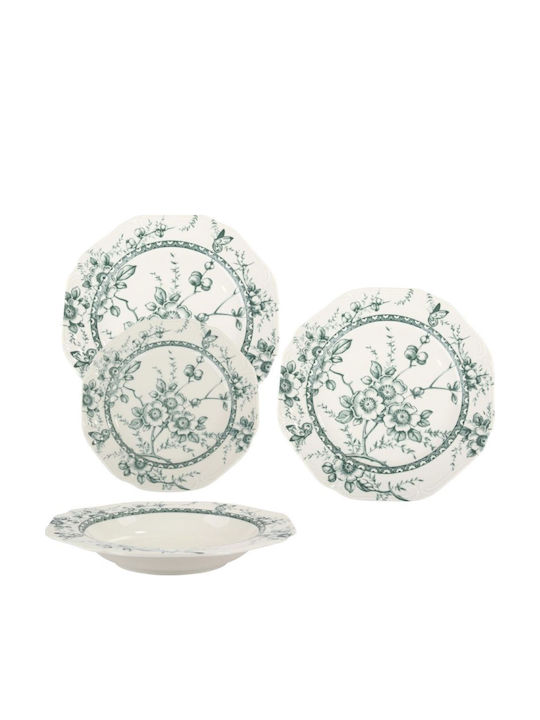 Oriana Ferelli Green Porcelain Dinnerware Set 20pcs