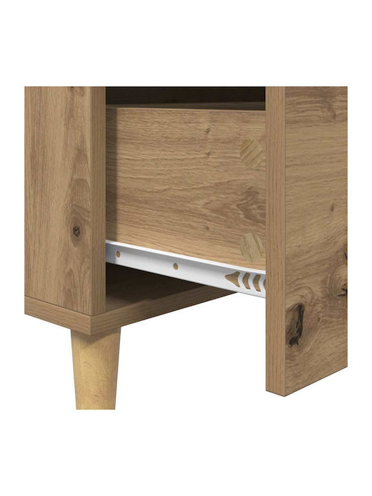 Wooden Chest of Drawers Oaks 69.5x34x90cm