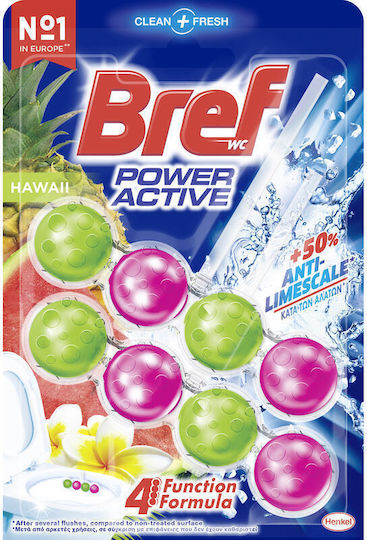 Bref Power Activ Bloc Toaletă cu aromă de Hawaii 2x50gr
