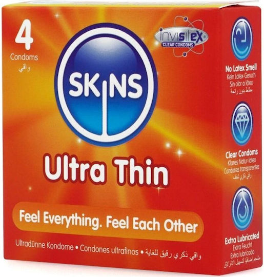 Skins Προφυλακτικά 4τμχ Λεπτά για Φυσική Αίσθηση Natural