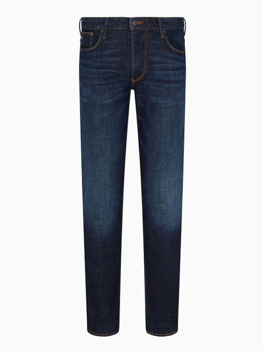 Men's Jeans Pants with Slim Fit Blue Denim