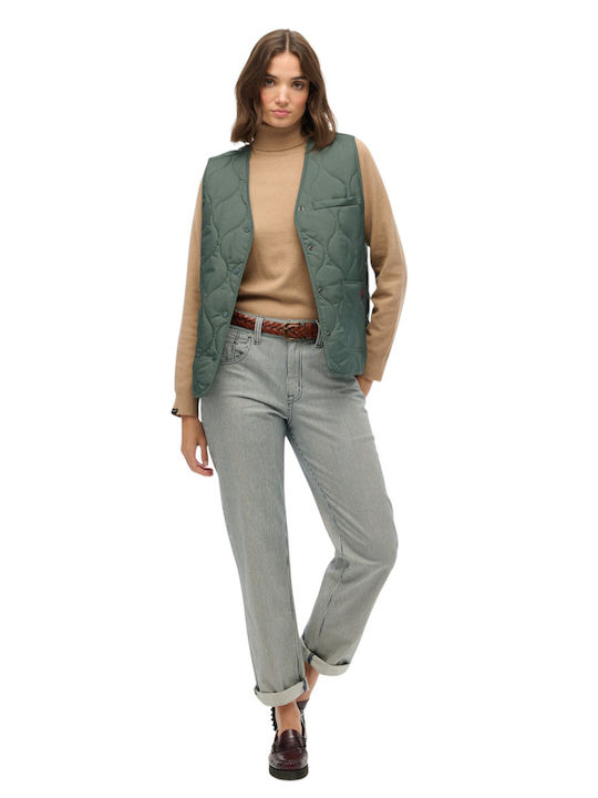 Gilet Women's Lifestyle Jacket for Winter Green