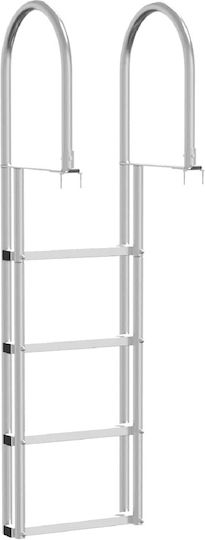 vidaXL 4 Steps Boat Ladder