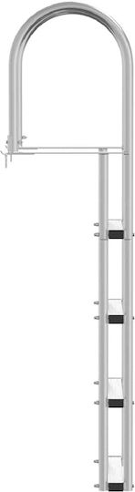 vidaXL 4 Steps Boat Ladder
